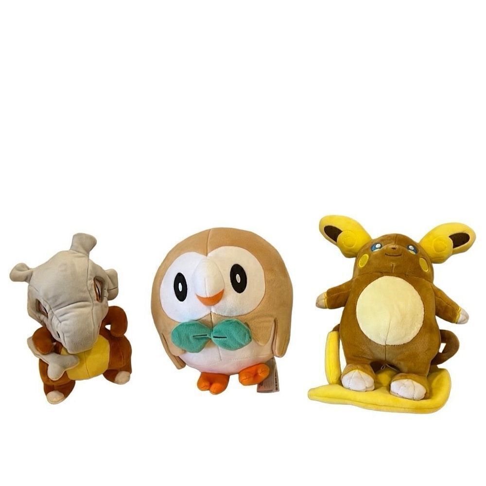 Lot of 3 Pokémon Center Plush New